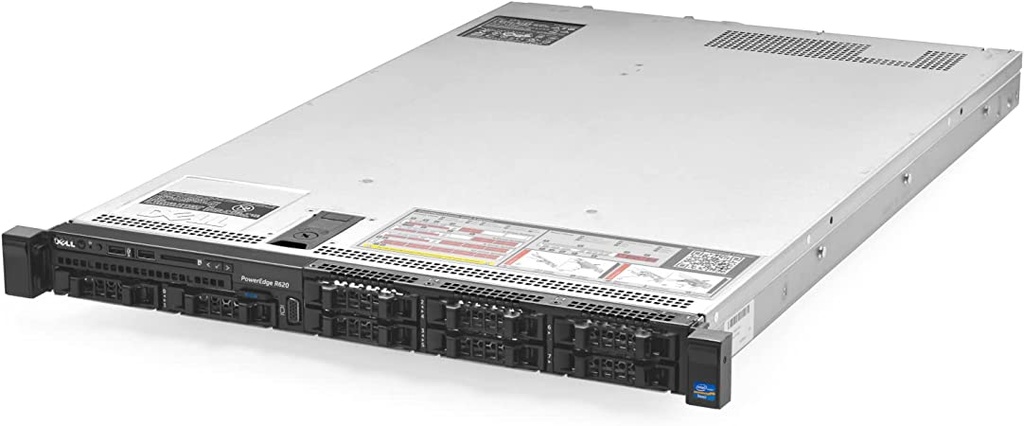 (Refurbished) Dell PowerEdge R620 Rack Server (2xE52620.16GB.600GB) (R620-2xE52620)