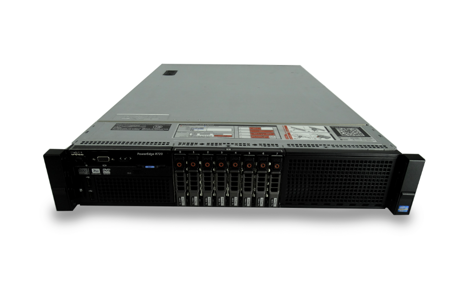 (Refurbished) Dell PowerEdge R720 Server (2xE52620V2.8GB.600GB)