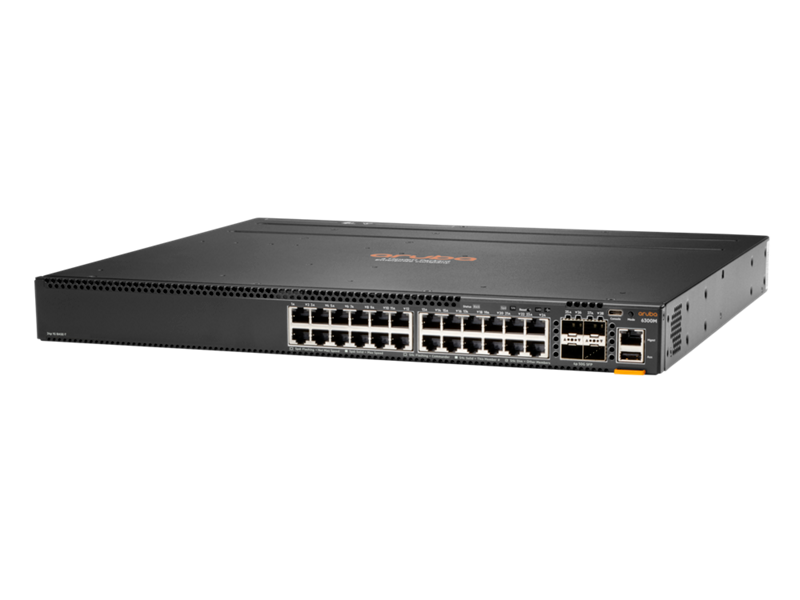 HPE Aruba Networking CX 6300M 24-port 1GbE and 4-port SFP56 Switch