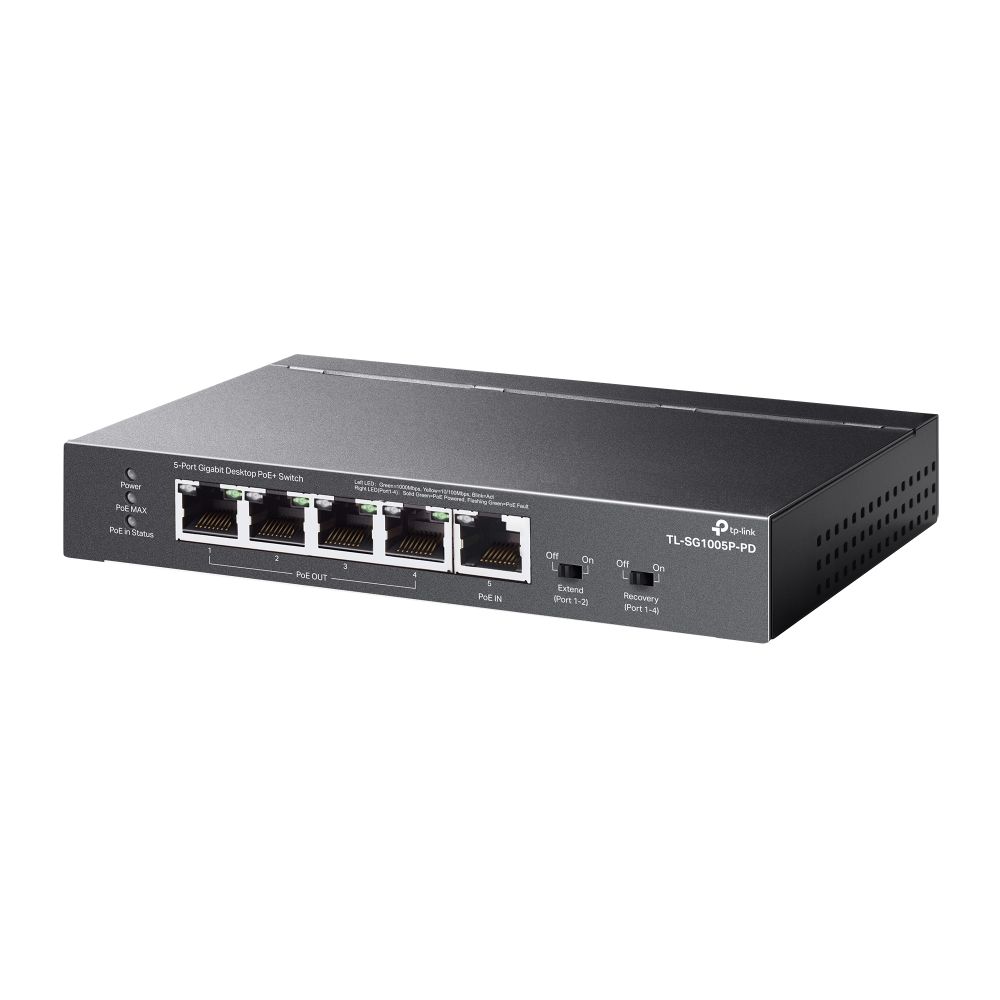 TP-Link 5-Port Gigabit Desktop Switch with 1-Port PoE++ In and 4-Port PoE+ Out