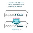 TP-Link 6-Port 10/100Mbps Desktop PoE Switch with 4-Port PoE+