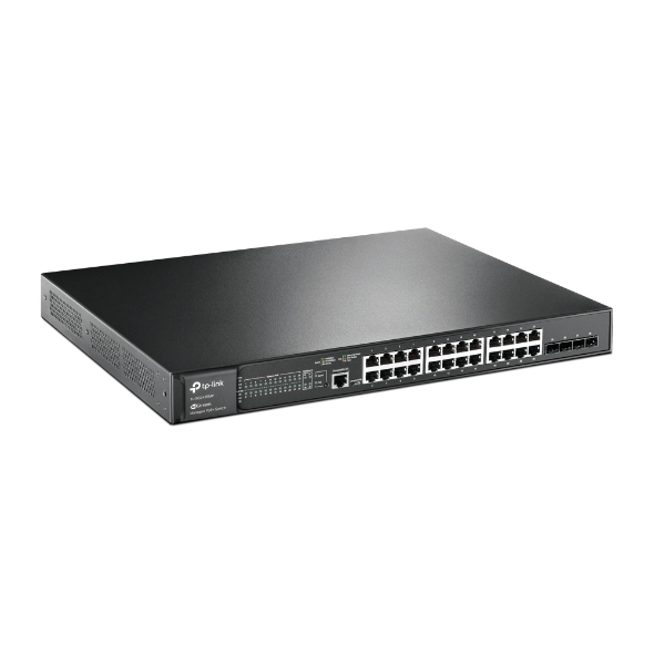 TP-Link JetStream 28-Port Gigabit L2+ Managed Switch with 24-Port PoE+
