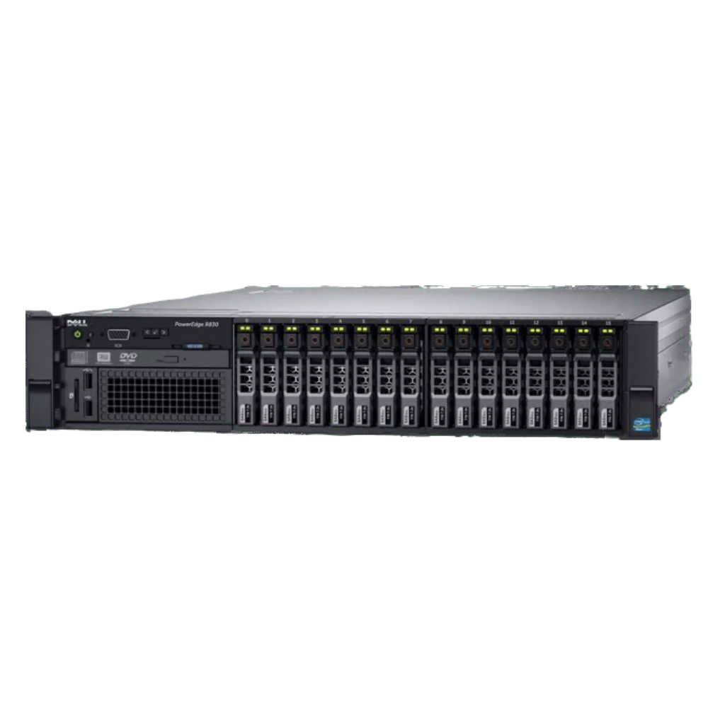 (Refurbished) Dell PowerEdge R830 Rack Server (4xE54620V4.128GB.4x1.2TB)