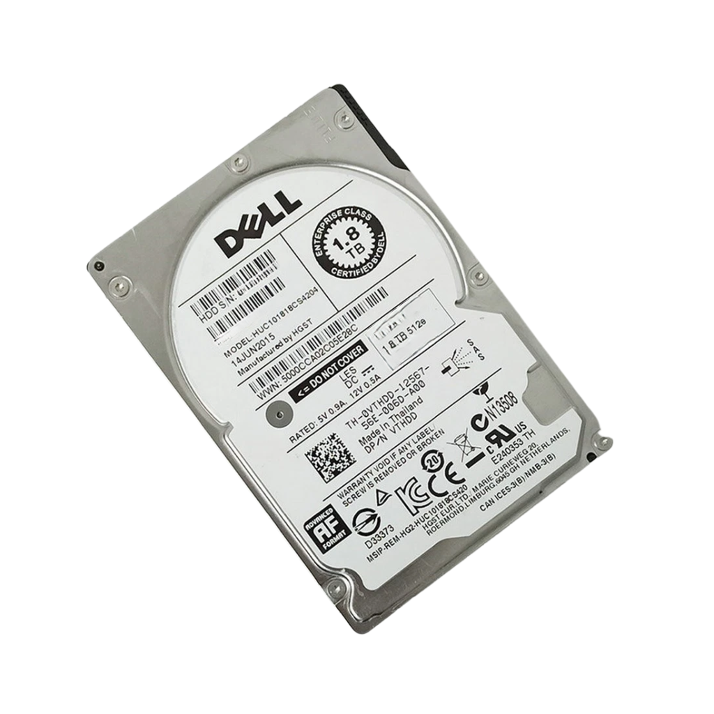 (1GR201-150) Dell 1.8TB SAS 6 Gb/s 	2.5 inches 10000RPM Server Harddisk