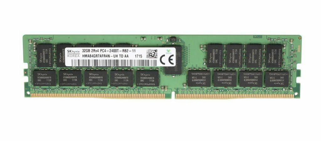 DELL 32GB 2RX4 PC4-2400T DDR4 ECC MEMORY(1x32GB) M393A4K40BB1-CRC