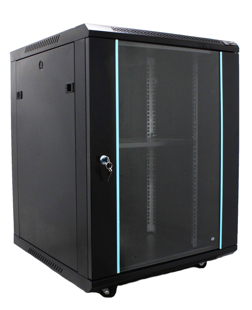 CentRacks 18U (45cm x 85cm x 60cm) Floor Stand Server Rack - Tempered Glass