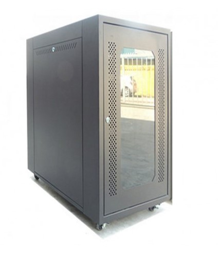 GrowV 19' Floor Stand Rack Server Rack 28U (Tempered Glass Door)