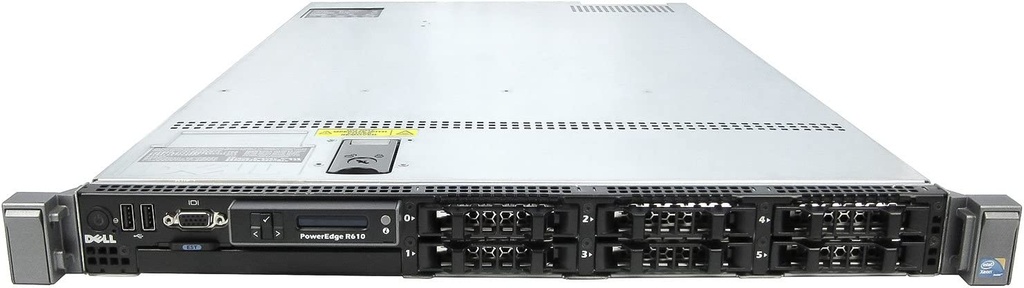 (Refurbished) Dell PowerEdge R610 Rack Server (2xX5650.64GB.480GB)