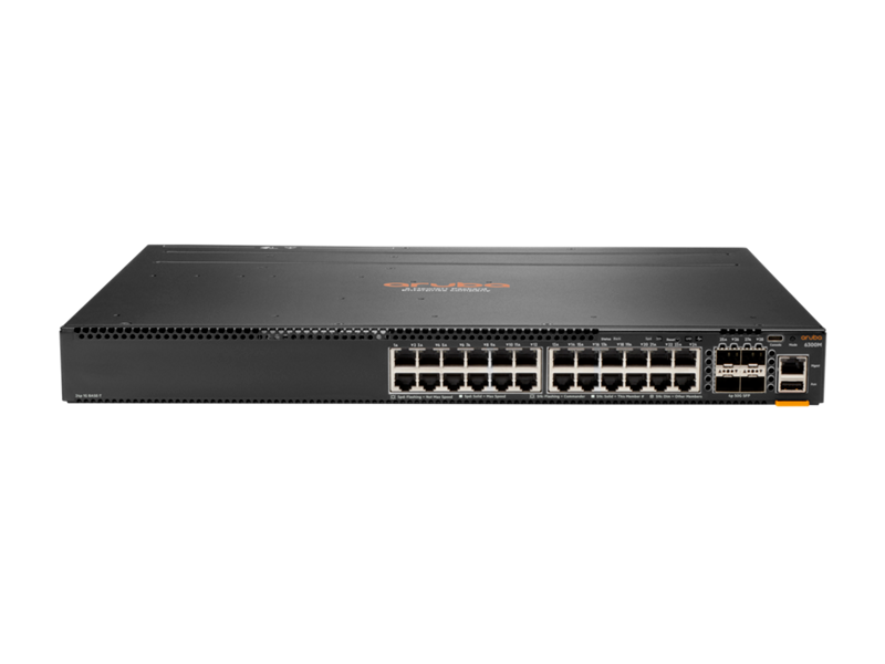 HPE Aruba Networking CX 6300M 24-port 1GbE and 4-port SFP56 Switch