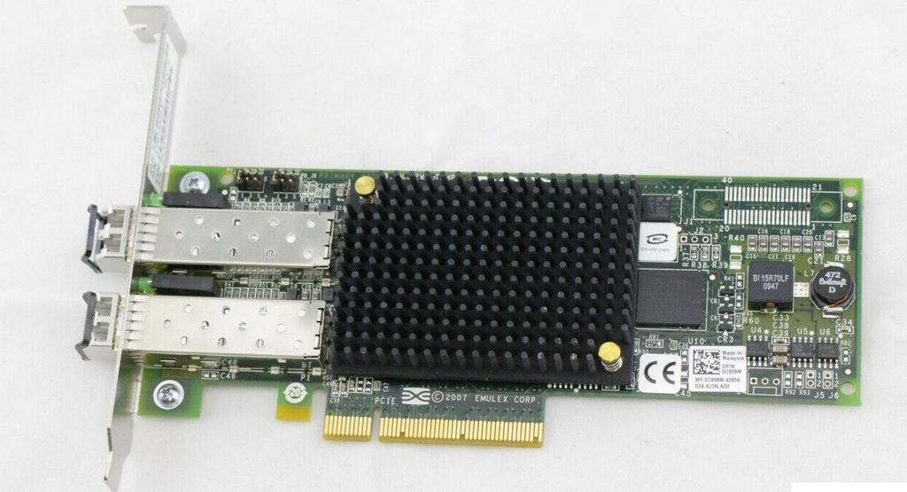 Dell 0C856M Emulex 8GB PCIe Dual Port Adapter LPe12002-E