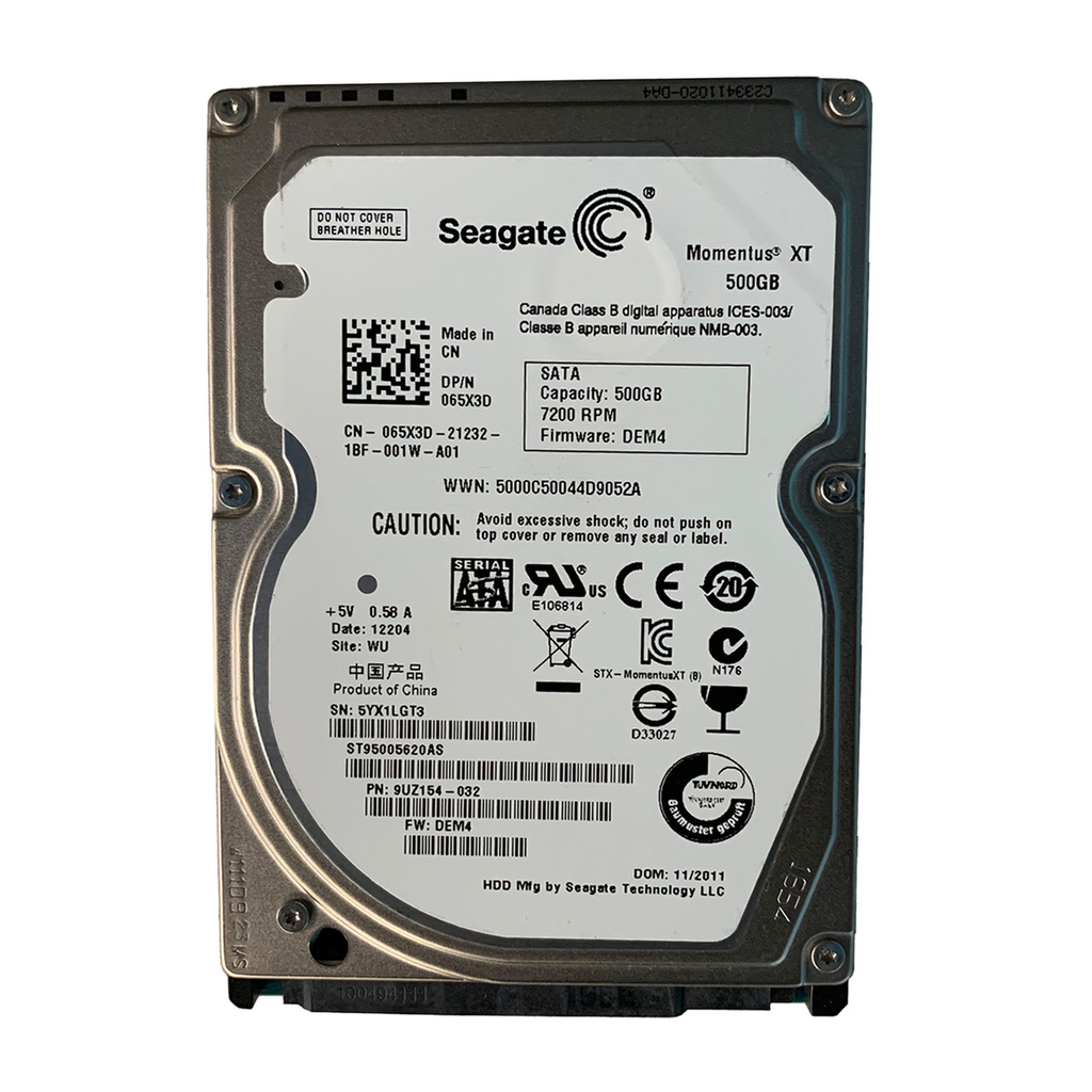 Dell 65X3D 500GB SATA 7.2K 3GBPS 2.5"