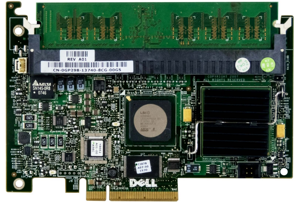 Dell PERC 5i SAS RAID Controller Card