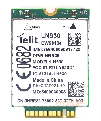 Dell Wireless DW5810e Telit LN930 NRR39 4G/LTE/DC-HSPA+ WWAN NGFF Module Card