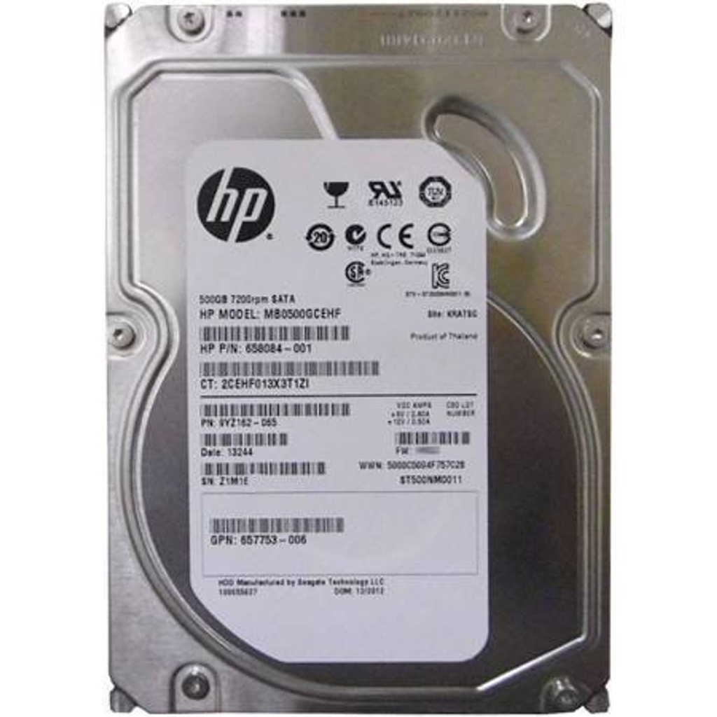 HP 500GB 7.2K 6Gbps SATA 3.5'' Hard Drive