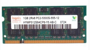 Hynix 1GB 2Rx8 DDR2 PC2-5300s SODIMM CL5