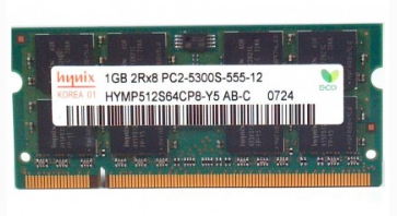 Hynix 1GB 2Rx8 PC2-5300S DDR2 SODIMM RAM