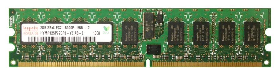 Hynix 2GB 2Rx8 PC2-5300P Memory