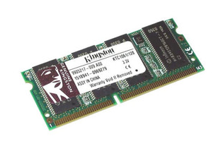 Kingston 128 MB 100MHz 144-Pin Non-ECC SODIMM SDRAM 3.3 V CL3 Memory for HP
