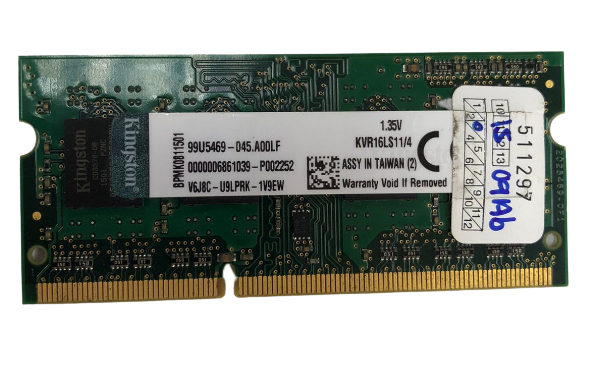 Kingston 4GB 1Rx8 512M x 64-Bit PC3L-12800 CL11 204-Pin SODIMM
