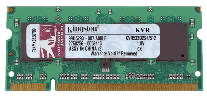 Kingston 512MB 533MHz DDR2 Non-ECC CL4 SODIMM Notebook Memory