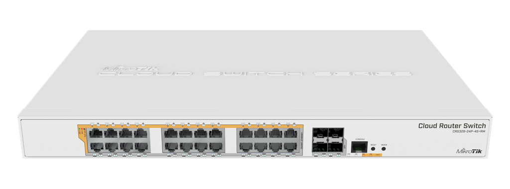 Mikrotik 24-port GigE + 4x 10Gbps SFP+ Cloud Router Switch