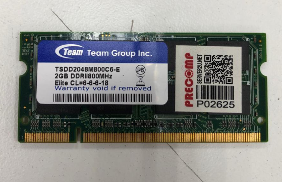 Team Elite 2GB DDR2 800Mhz CL=6-6-6-18 Laptop RAM