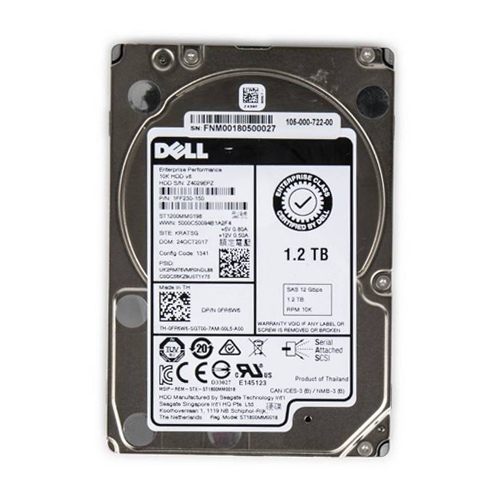 (2DDG2) Dell 1.2TB SAS 6 Gb/s 2.5 inches 10000RPM HDD