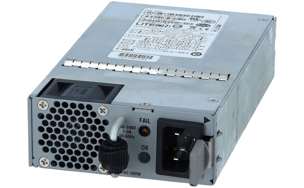 (Refurbished) Cisco NXA-PAC-500W-B 500W AC Front-to-Back Airflow Switch Power Supply