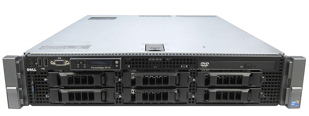 (Refurbished) Dell PowerEdge R710 Server (2xE5620.8GB.600GB)