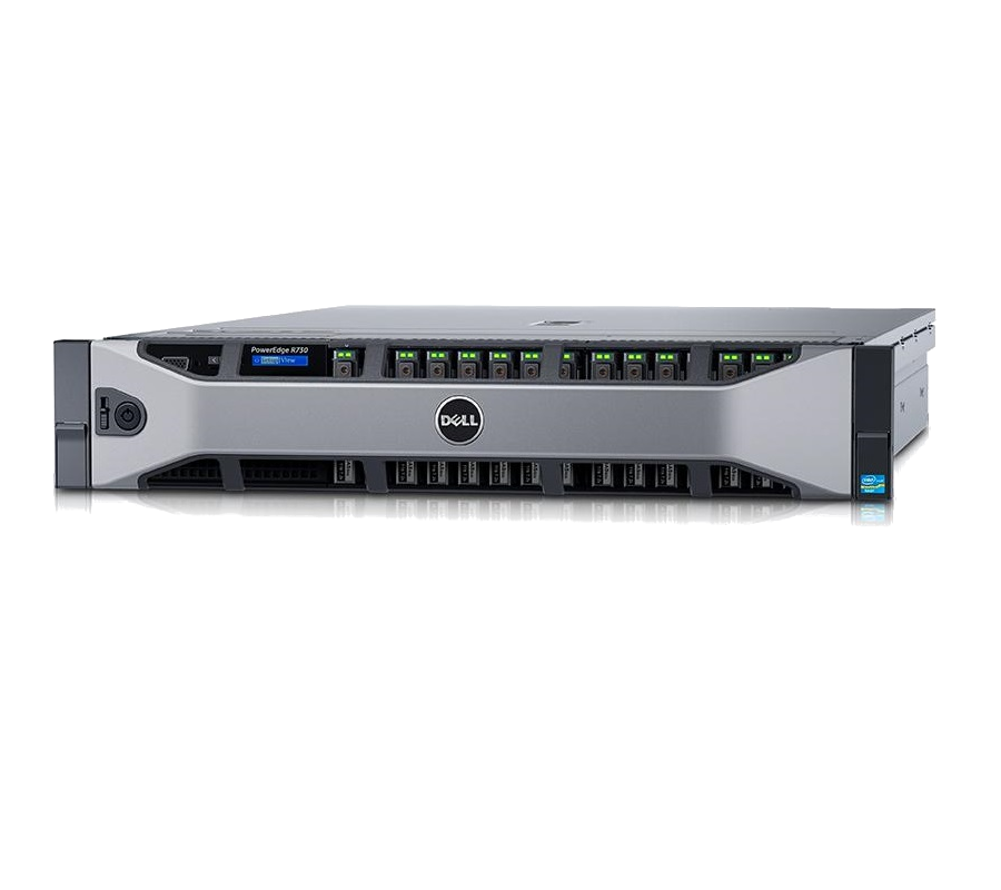 (Refurbished) Dell PowerEdge R730 Rack Server (2xE5-2680v4.96GB.3000GB)