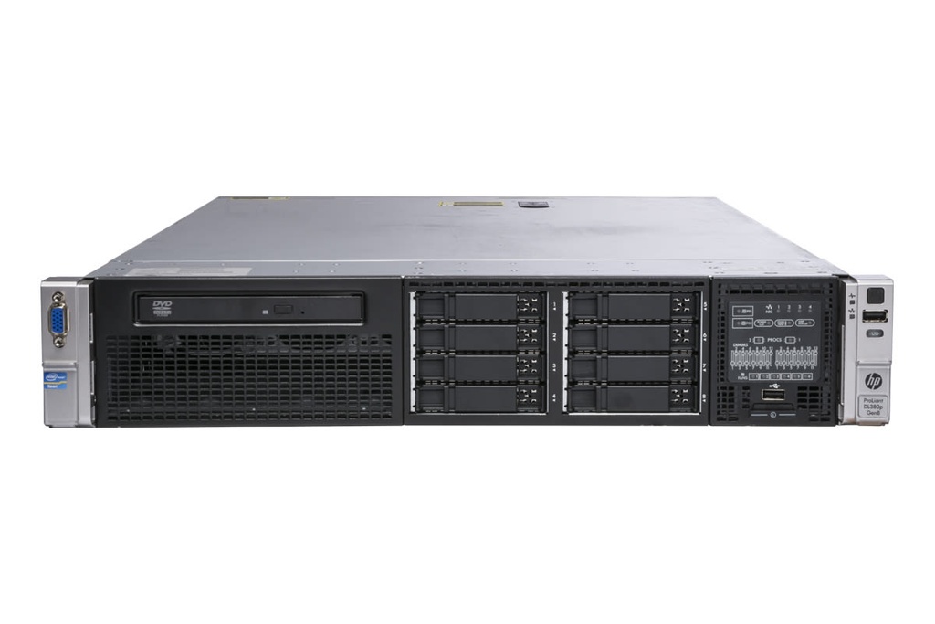 (Refurbished) HPE ProLiant DL380p Gen8 Server (2xE5-2620V2.64GB.18TB)