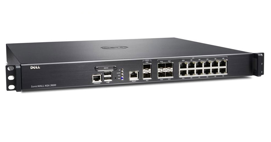 (Refurbished) Dell SonicWALL NSA 3600 1U Network Security Appliance 18-Port Firewall