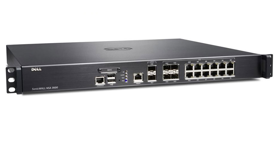 Dell SonicWALL NSA 3600 1U Network Security Appliance 18-Port Firewall (Refurbished)