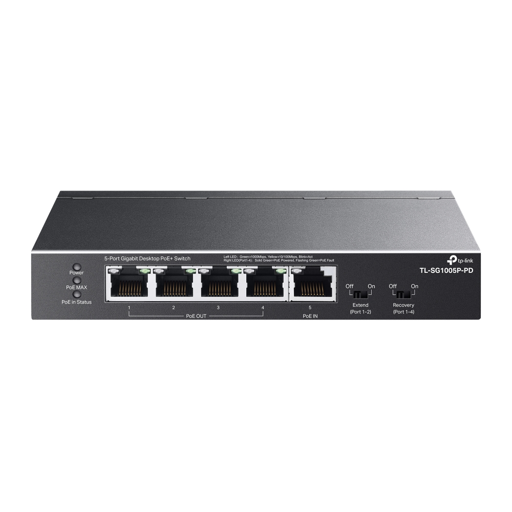 TP-Link 5-Port Gigabit Desktop Switch with 1-Port PoE++ In and 4-Port PoE+ Out