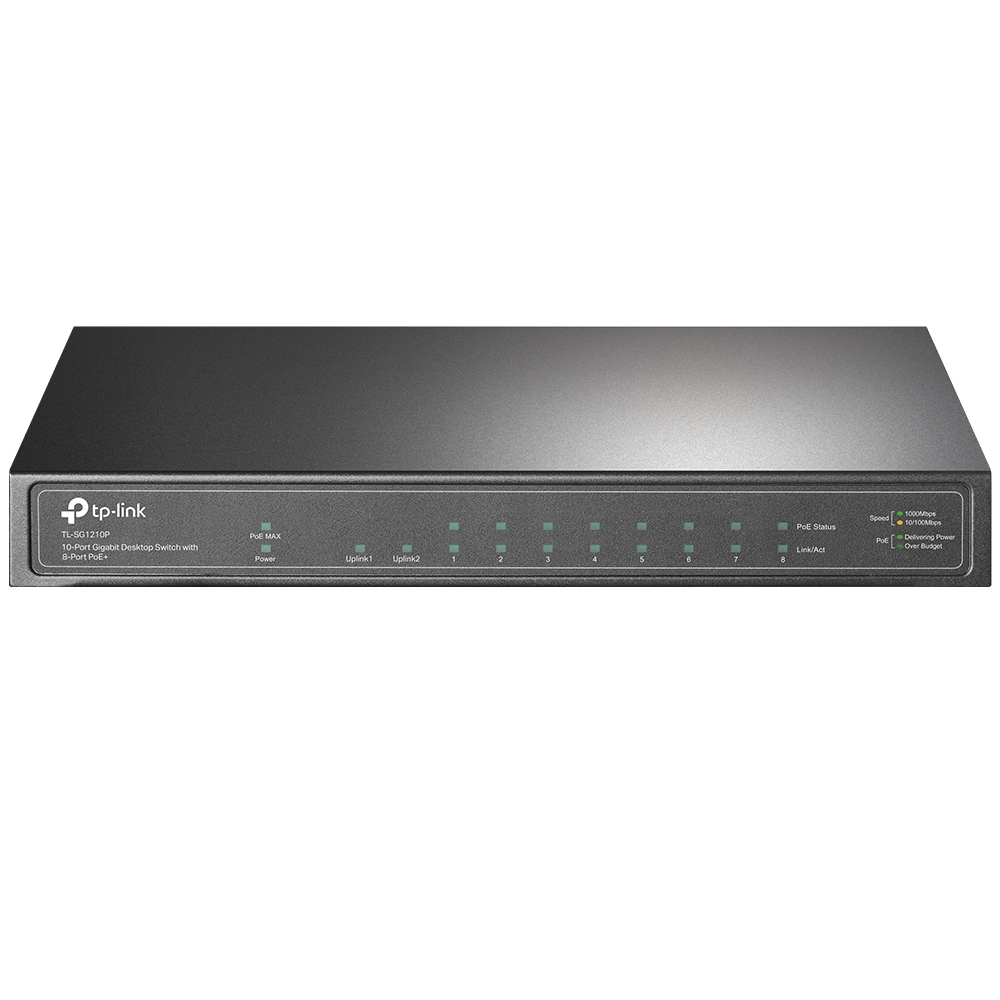 TP-Link 10-Port Gigabit Desktop Switch with 8-Port PoE+