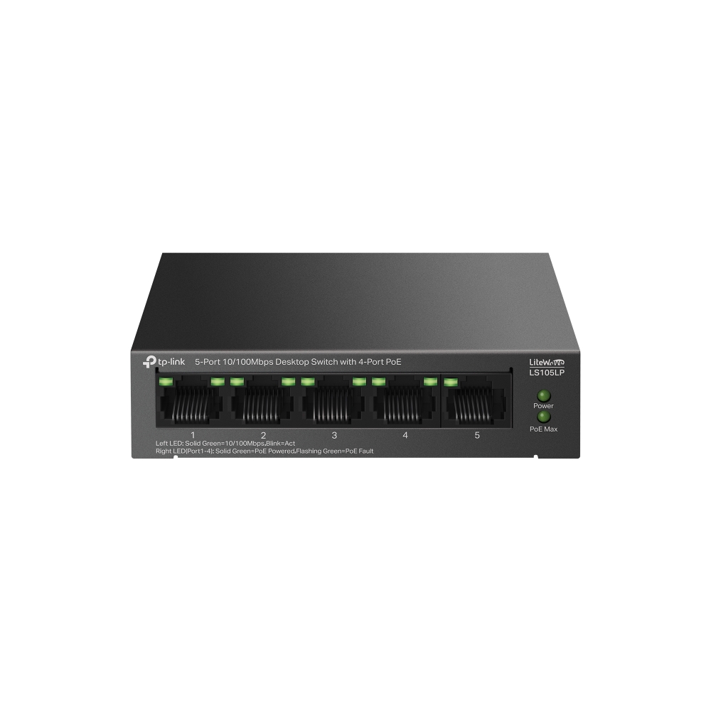 TP-Link 5-Port 10/100Mbps Desktop Switch with 4-Port PoE