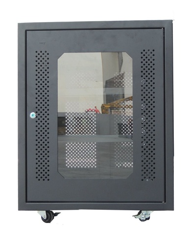 [G1580FS] GrowV 19' Floor Stand Server Rack 15U (Tempered Glass Door)