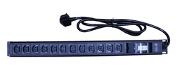 [CP-12xC13-16A] CentRacks 12 Gang 10A PDU with 16A DP MCB