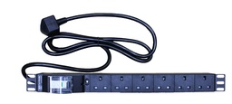 [CP-7x3PIN-RM-16A] CentRacks 6 Gang 13A PDU with 16A DP MCB
