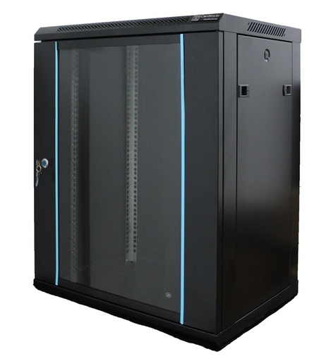 [CP15UB450] CentRacks 15U (45cm x 75cm x 60cm) Wall Mount Server Rack - Tempered Glass