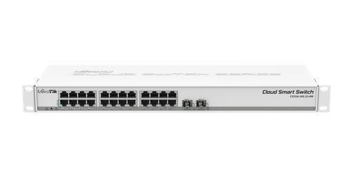 [CSS326-24G-2S+RM] Mikrotik 24-port GigE + 2 SFP+ Cloud Router Switch