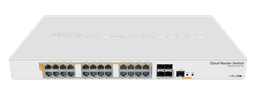 [CRS328-24P-4S+RM] Mikrotik 24-port GigE + 4x 10Gbps SFP+ Cloud Router Switch