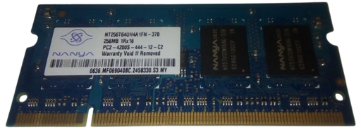 [NT256T64UH4A0FN-37B] Nanya 256MB 1Rx16 PC2-4200S DDR2 CL4 SODIMM Laptop Memory