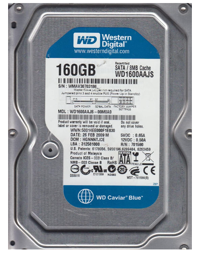[WD1600AAJS] Western Digital 160GB 7200 RPM SATA Hard Drive