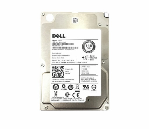 [341-4732] (341-4732) Dell 146GB SAS 3 Gb/s 	2.5 inches 10000RPM Server Harddisk