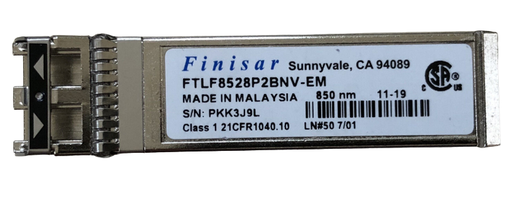 [FTLF8528P2BNV-EM] Finisar FTLF8528P2BNV-EM Fiber Channel 8GB 850nm SFP+ Fibre Transceiver