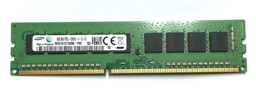 [M391B1G73BH0-CK0] Samsung 8GB 2Rx8 PC3L-12800E Server RAM DDR3L 1600MHz 240Pin 1.35V ECC Unbuffered Workstation Memory