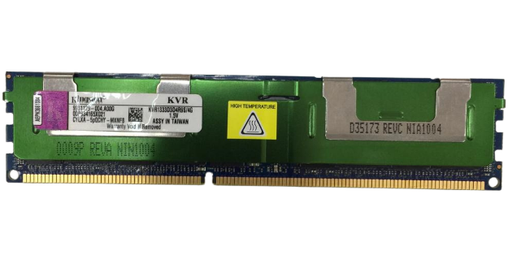 [KVR1333D3D4R9S/4G] Kingston KVR1333D3D4R9S/4G - DDR3 1333MHz PC3-10600 ECC Registered RDIMM 2rx4 1.5v - Single Server Memory Ram Stick