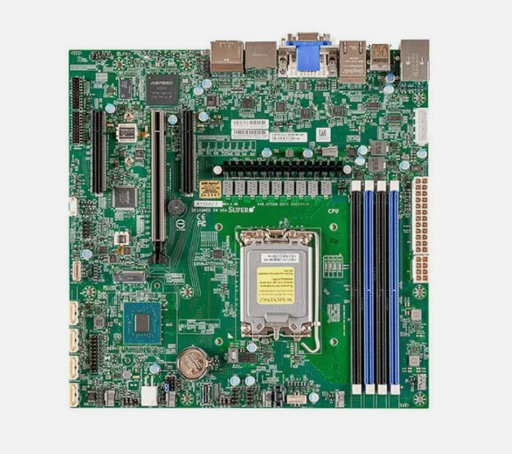 [MBD-X13SAZ-F-B] Supermicro MBD-X13SAZ-F-B Intel R680E Single Socket V0 Micro-ATX Motherboard